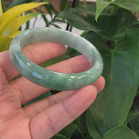 Baikalla "Classic Bangle" Forest Green Genuine Jadeite Jade Bangle (59.45 mm) #602