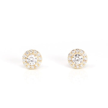 Baikalla Jewelry Gold Gemstone Earrings 14k White Gold Baikalla™ 14k Classic White Gold Natural Diamond Earrings
