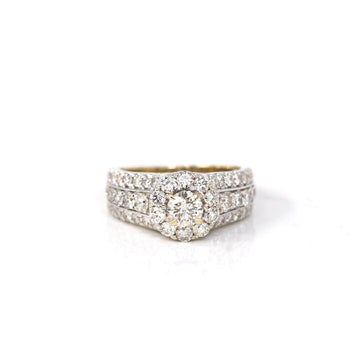 Baikalla Jewelry Gold Diamond Men's Ring 9 14k White Gold Diamond Engagement Ring
