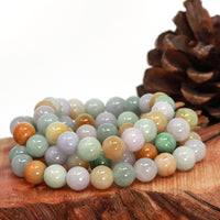 Baikalla Jewelry jade beads bracelet 7 inches Baikalla Genuine Jadeite Jade Round Beads Bracelet ( 9.5 mm )