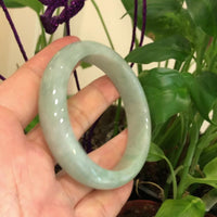 Baikalla™ "Classic Bangle" Genuine Burmese High Quality Jadeite Jade Bangle Bracelet (59.6mm) #542