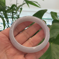 Genuine Burmese Lavender Jade Jadeite Bangle Bracelet(57.7mm) T161