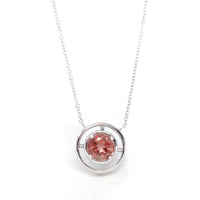 Baikalla Jewelry Gemstone Pendant Necklace Red Sunstone 14k White Gold Genuine AAA Royal Garnet Pendant Necklace