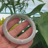 Genuine Burmese Lavender Jadeite Jade Bangle Bracelet ( 62.56 mm ) #348