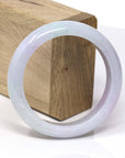 Baikalla Jewelry Jadeite Jade Bangle Bracelet Genuine Lavender-Green Jadeite Jade Bracelet Bangle  ( 58.2 mm )