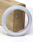 Baikalla Jewelry Jadeite Jade Bangle Bracelet Genuine Lavender-Green Jadeite Jade Bracelet Bangle  ( 58.2 mm )
