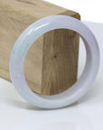 Baikalla Jewelry Jadeite Jade Bangle Bracelet Genuine Lavender-Green Jadeite Jade Bracelet Bangle  ( 58.2 mm )