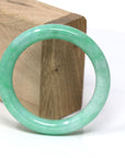 Baikalla Jewelry Jadeite Jade Bangle Bracelet Natural Burmese Apple Green Jadeite Jade Bangle Bracelet ( 53.6 mm) 
