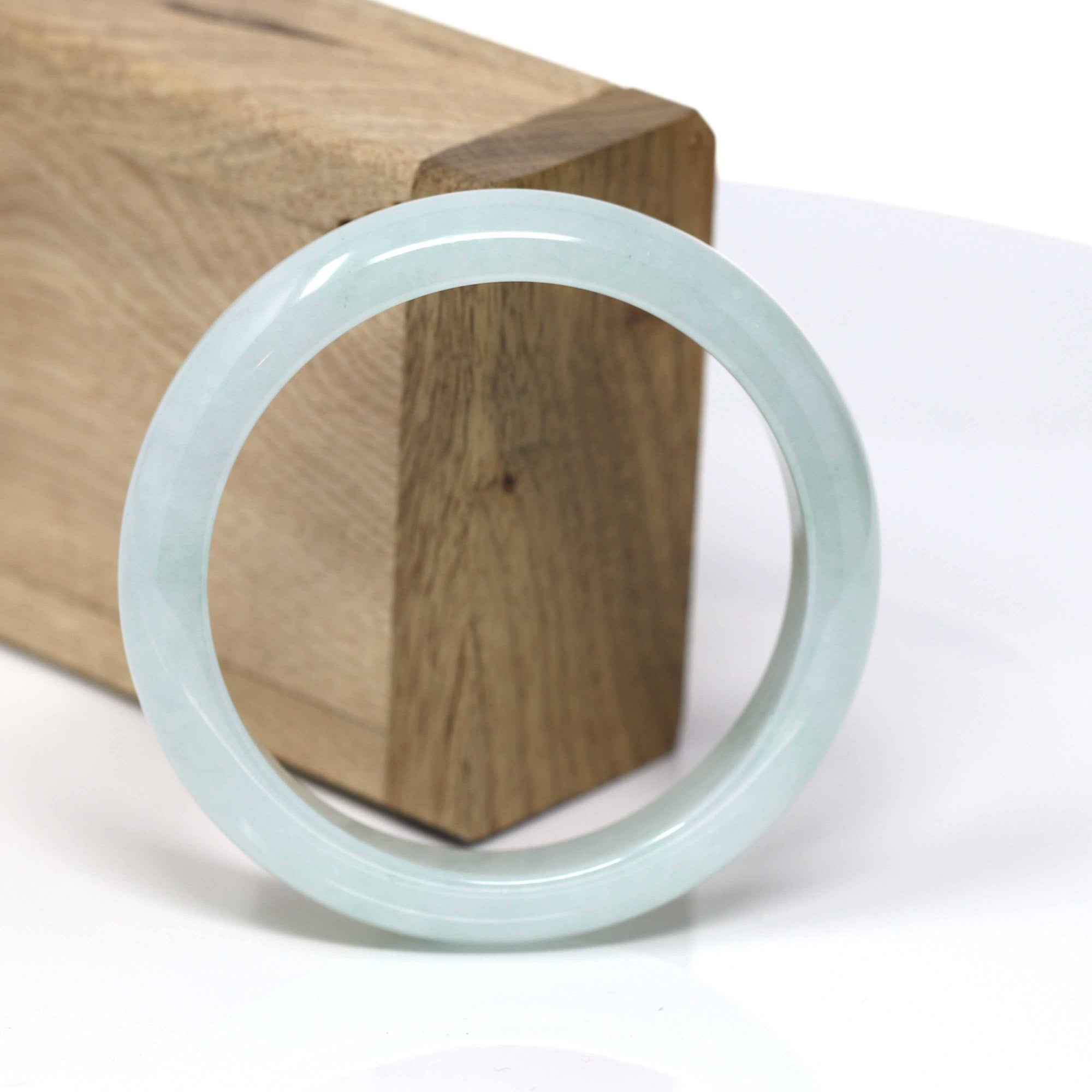 Baikalla Jewelry Jadeite Jade Bangle Bracelet Real Jadeite Jade Bangle Bracelet ( 55.58 mm )#443