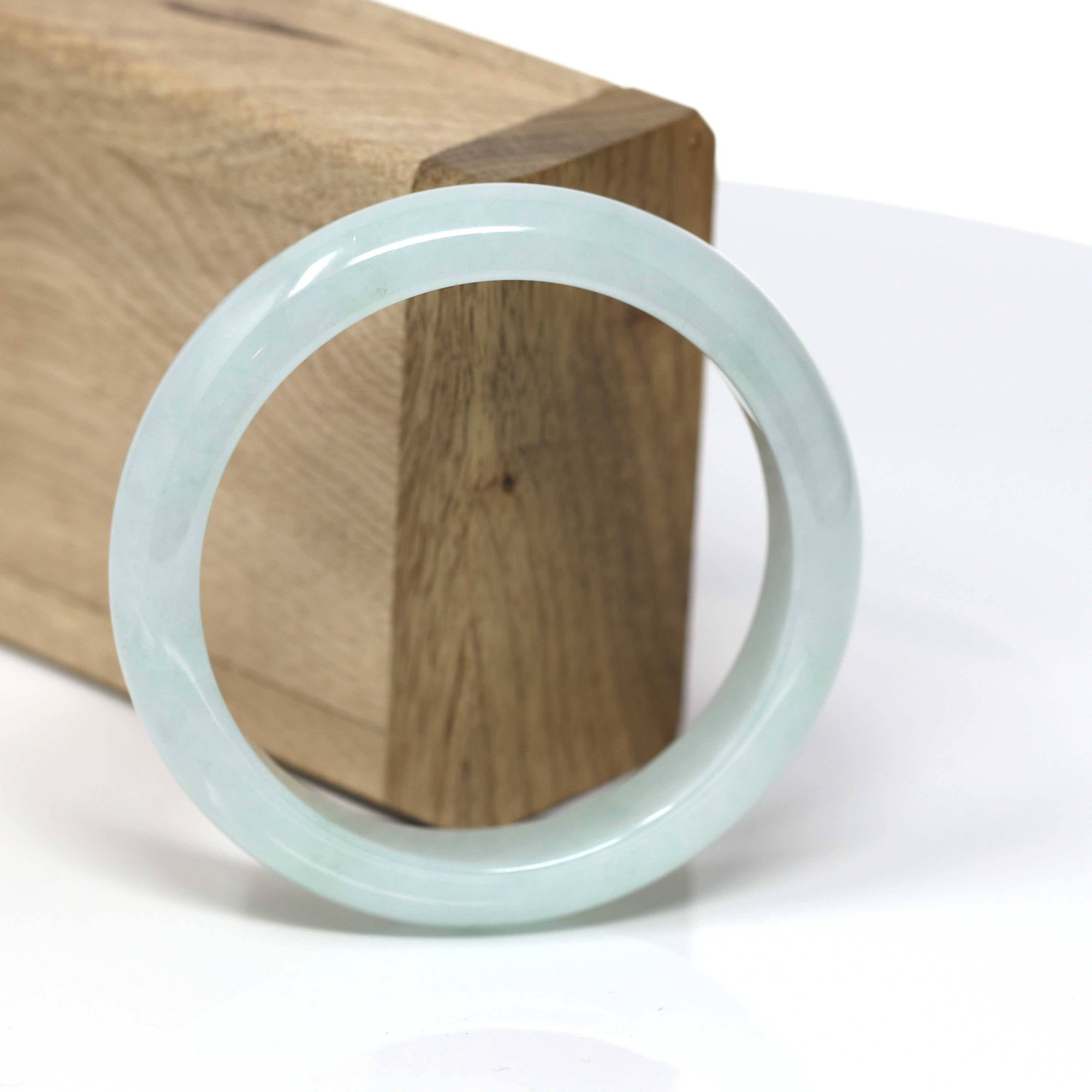 Baikalla Jewelry Jadeite Jade Bangle Bracelet Real Jadeite Jade Bangle Bracelet ( 55.58 mm )#443