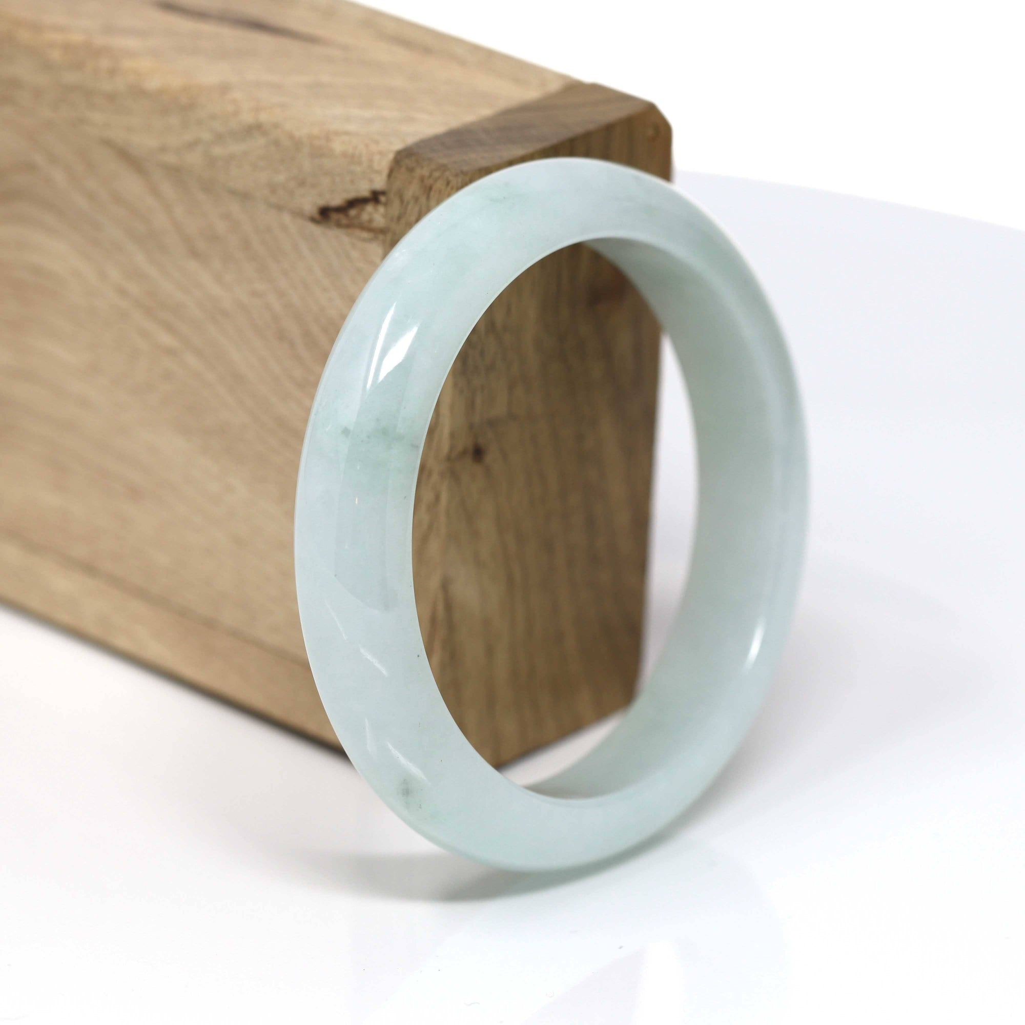 Baikalla Jewelry Jadeite Jade Bangle Bracelet Real Jadeite Jade Bangle Bracelet ( 55.58 mm )#443