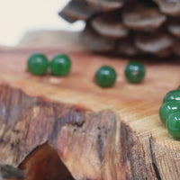 Baikalla Genuine Green Nephrite Jade Beads Bracelet ( 8mm & 9.5mm)