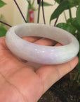 Genuine Burmese Lavender Jadeite Jade Bracelet Bangle ( 58.38 mm )