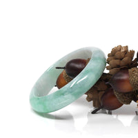 Baikalla Jewelry Jadeite Jade Bangle Bracelet Genuine Burmese High Quality Jadeite Jade Bangle Bracelet (53.4mm) #525