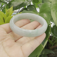 Baikalla™ "Classic Bangle" Genuine Jadeite Jade Green Bangle Bracelet (57.28mm)#969