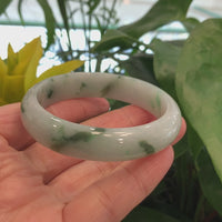 Genuine Burmese Jadeite Jade Bangle Bracelet (56.2 mm) #530