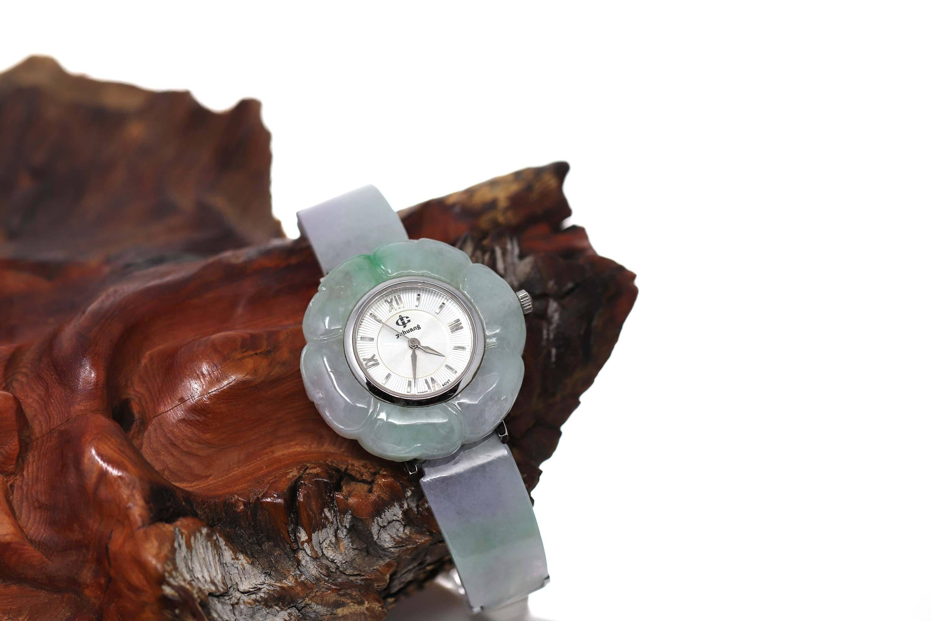 Lavender Jade Watch For Men Women | Real Jadeite Jade Watch