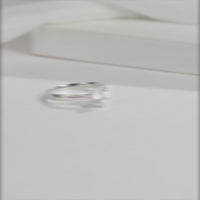 Baikalla™ "Mariana" Sterling Silver Moissanite 6 Prong Promise Ring