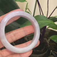 Genuine Lavender Jadeite Jade Bracelet Bangle ( 55.4 mm )#101