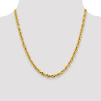 Baikalla Jewelry 14K Yellow Gold Pendant 14K 5 mm Semi Solid Diamond-cut Rope with Lobster Clasp Gold Chain