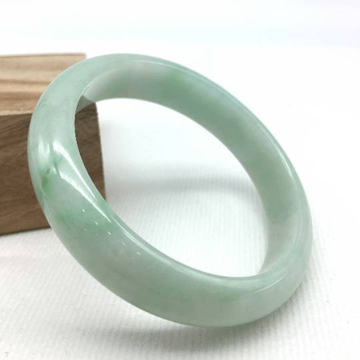 Baikalla Jewelry Jadeite Jade Bangle Bracelet Genuine Burmese Green Jadeite Jade Bangle Bracelet (56.6 mm)#SZS1002