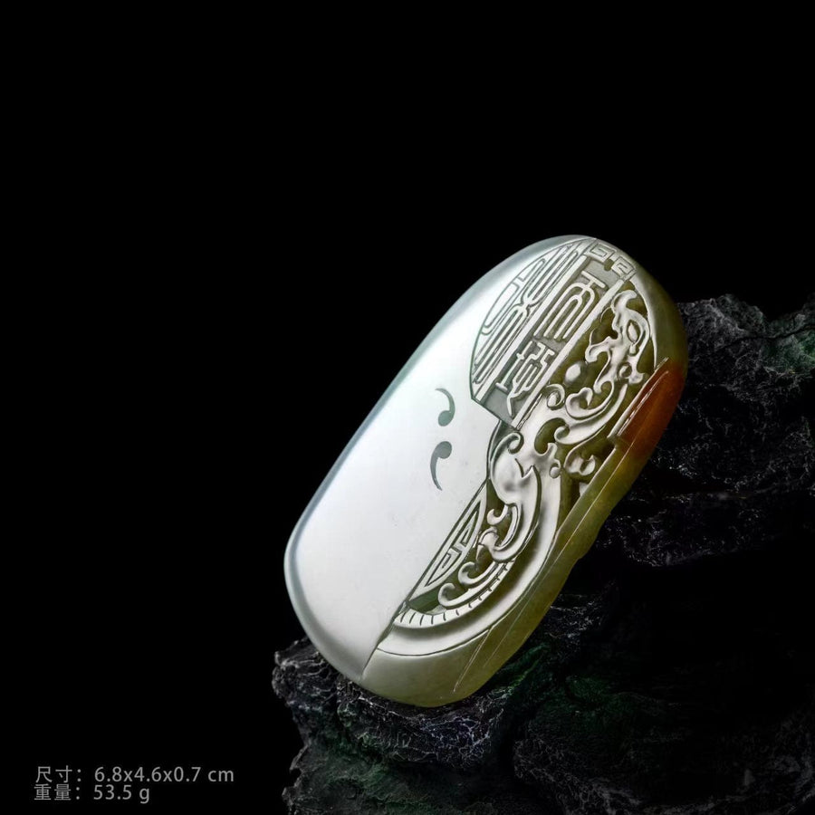 Baikalla Baikalla High-End Genuine Jadeite Jade Dragon Pendant Necklace (Collectibles)