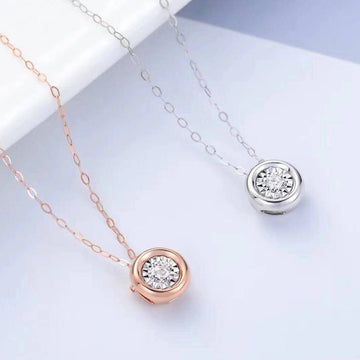 Baikalla Jewelry Gold Diamond Necklace Baikalla™ "You are the only one to me" 18k gold diamond necklace