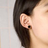 Baikalla Jewelry Silver Jade Pendant Necklace Baikalla™ Sterling Silver Real Black Nephrite Jade Classic Stud Earrings