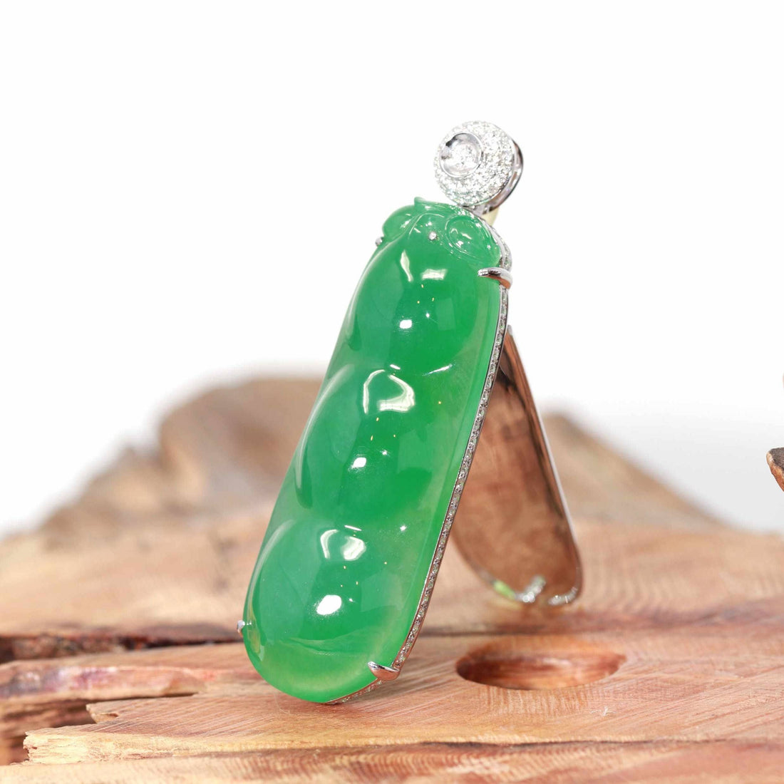Natural White 11-12mm Freshwater Pearl Green Jade Earrings 14k Filled Gold  | eBay