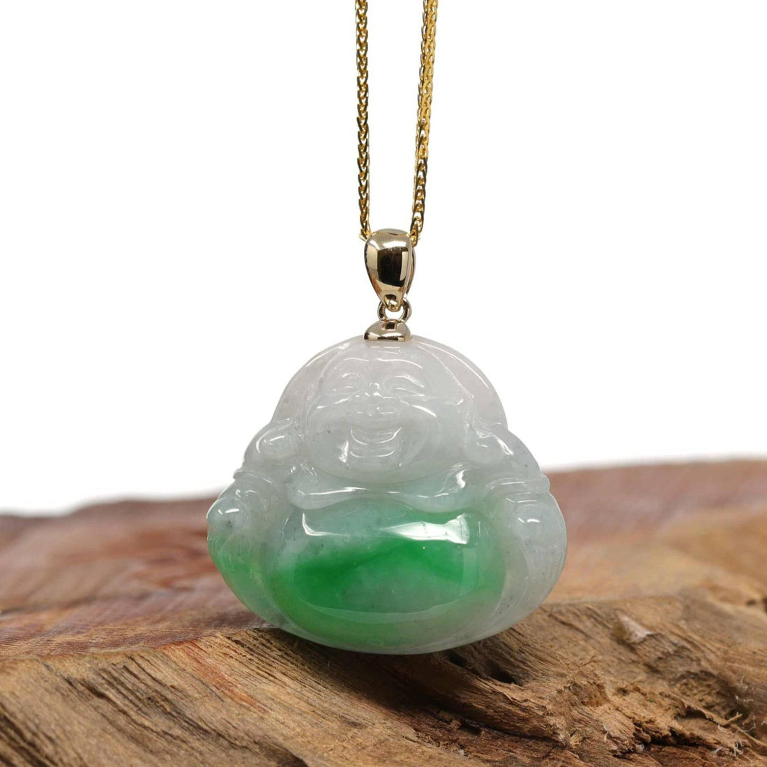 Jade Green Buddha Necklace – Love, Charisma