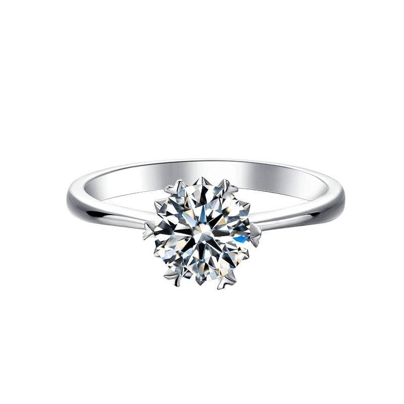 Baikalla 8.5 Baikalla™ "Gaia" Sterling Silver Moissanite 6 Prong 1ct Promise Ring