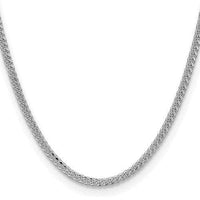 Baikalla Jewelry 14K Yellow Gold Pendant Sterling Silver 5.35 mm Solid Flat Cuban Chain with Lobster Clasp 22"