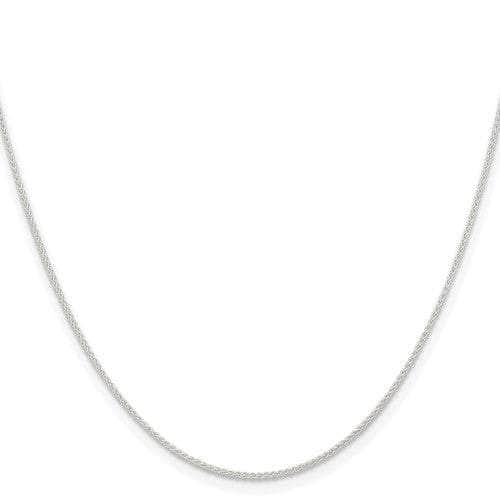 Baikalla Jewelry 14K Yellow Gold Pendant 18" Sterling Silver 1 mm Solid Wheat Chain with Jump Ring 16"-18"