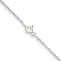 Sterling Silver 1.55 mm Solid Beaded Chain with Jump Ring 18 in
