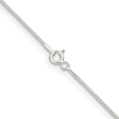 Baikalla Jewelry 14K Yellow Gold Pendant Sterling Silver 1 mm Solid Wheat Chain with Jump Ring 16"-18"