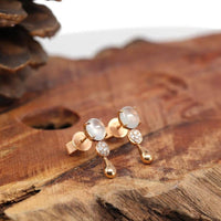 Baikalla Jewelry 18k Gold Jadeite Necklace 18k Rose Gold Genuine Ice Jadeite Jade Earrings With Diamonds