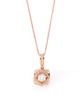 Baikalla Jewelry 18k rose gold necklace Pendant Only 18K Rose Gold Pendant Necklace With CZ