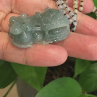 Pi Xiu Genuine Burmese Blue- green Jadeite Jade PiXiu Pendant Necklace ( FengShui Lucky), Real Jade Jadeite  jewelry, real jade, Happy Valley Oregon