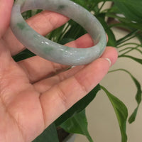 Genuine Burmese Jadeite Jade Bangle Bracelet (58.9 mm) #205