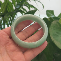 High-quality Apple Green Natural Burmese Jadeite Jade Bangle (57.55 mm ) #888