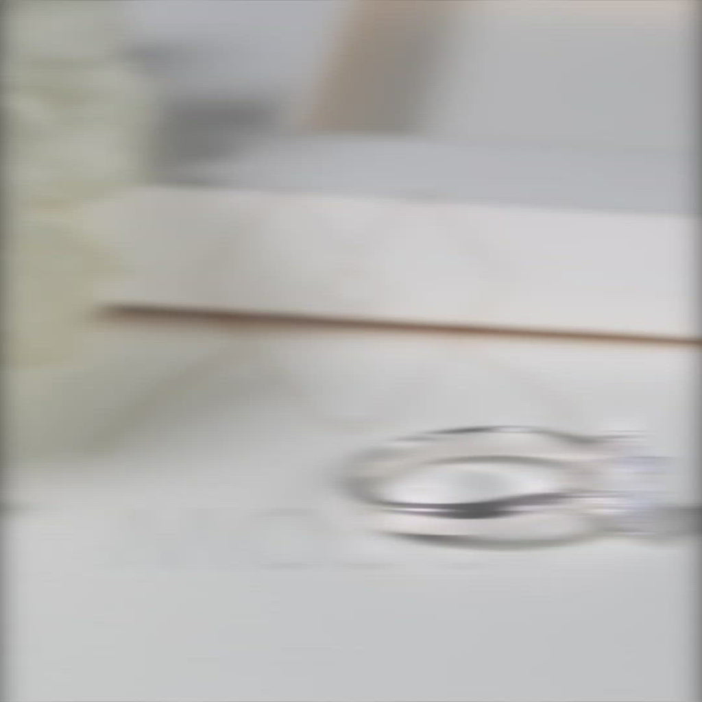 Baikalla™ "Madison" Sterling Silver Moissanite 4 Prong Heart Promise Ring