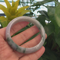 Genuine Burmese Jadeite Jade Bangle Bracelet ( 57.7 mm )#63