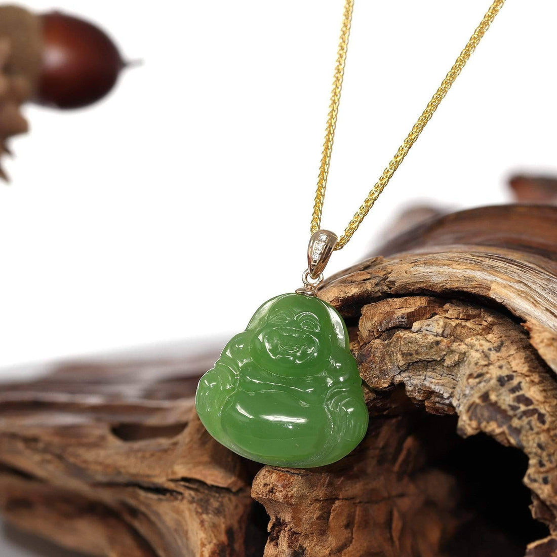 Dainty Jade Buddha Necklace, Tiny Buddha Pendant, 18 K Gold Filled Genuine  Jade, Green Jade, Small Charm, Dainty Necklace - Etsy | Etsy necklace  dainty, Small charms, Necklace