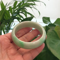 High-quality Apple Green Natural Burmese Jadeite Jade Bangle (57.02mm ) #889