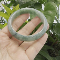 Baikalla Blue-Green Classic Real Jadeite Jade Bangle Bracelet (59.58mm) #937