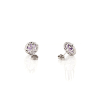 Baikalla Jewelry Silver Gemstones Earrings Citrine Baikalla™ Classic Sterling Silver Natural Amethyst Topaz Garnet Citrine Stud Earrings With CZ