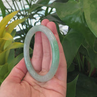 Baikalla Classic Round Jade Jadeite Bangle Bracelet ( 55.78 mm )#333