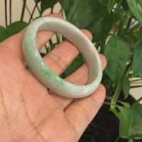 Baikalla™ "Classic Bangle" Genuine Burmese Green Jadeite Jade Bangle Bracelet (54.91 mm) #160