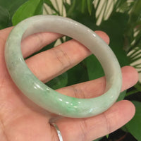 Baikalla™ "Classic Bangle" Genuine Burmese High Quality Jadeite Jade Bangle Bracelet ( 62.25mm )#117