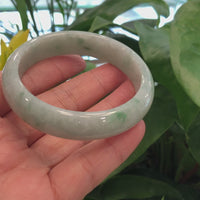 Genuine Burmese Green Jadeite Jade Bangle Bracelet ( 58.0 mm) #399